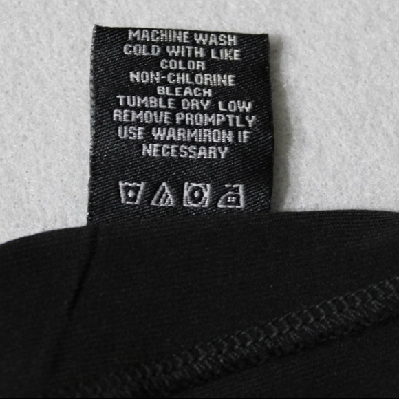 ​BCBGMAXAZRIA Black Jersey Knit Midi Skirt M Ruched Asymmetrical Waist A-Line - Picture 4 of 5